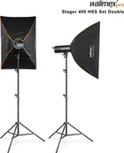 Lampy studyjne - Lampa studyjna Walimex walimex pro Stager 400 HSS Set Double - miniaturka - grafika 1