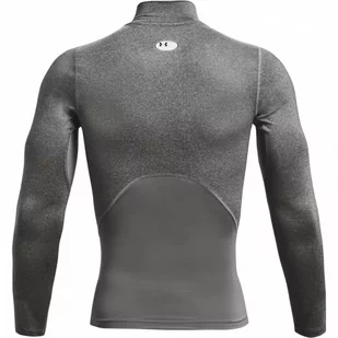 Męski longsleeve treningowy UNDER ARMOUR UA HG Armour Comp Mock LS - szary - Koszulki sportowe męskie - miniaturka - grafika 1