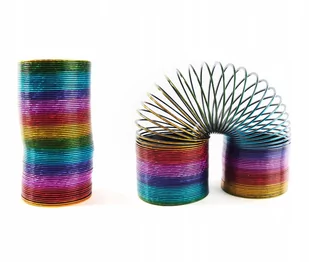 Duża Sprężyna Magiczna 15Cm Tęczowa Zabawka - Gry planszowe - miniaturka - grafika 1