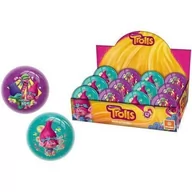 Piłki dla dzieci - Mondo Piłka z brokatem 7 cm Trole - miniaturka - grafika 1
