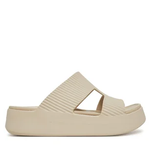 Klapki Crocs Getaway Groove Platform HStrap 210701 Beżowy - Klapki i japonki damskie - miniaturka - grafika 1