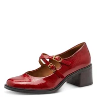 Czółenka - Tamaris Damskie czółenka z paskiem 1-22459-45, czerwony, 41 EU - miniaturka - grafika 1