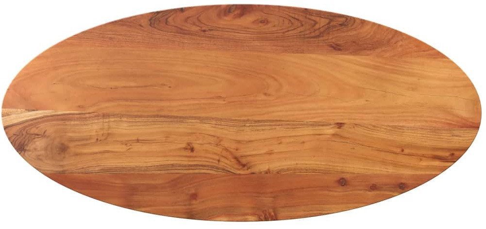 vidaXL Blat do stołu, 110x50x3,8 cm, owalny, lite drewno akacjowe