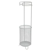 Wieszaki i stojaki - Stojak na parasole metalowy – biały 50 cm - miniaturka - grafika 1