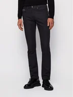 Spodnie męskie - Boss Spodnie materiałowe Delaware3-1-20+ 50435156 Czarny Slim Fit - miniaturka - grafika 1