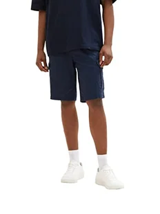 TOM TAILOR Męskie Szorty bermudy 1035043, 31340 - Navy Diamond Structure, 32 - Spodenki damskie - miniaturka - grafika 1