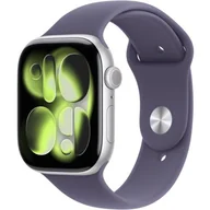Smartwatch - Apple Watch 11 GPS + Cellular 46mm z aluminium srebrny pasek sportowy M/L Fioletowy - miniaturka - grafika 1