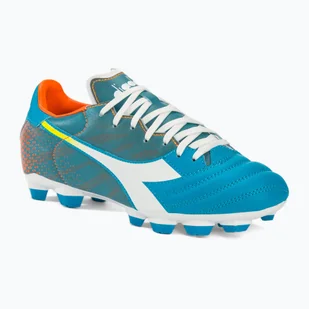Buty piłkarskie męskie Diadora Brasil Elite Veloce GR LPU blue fluo/white/orange - Piłka nożna - miniaturka - grafika 1