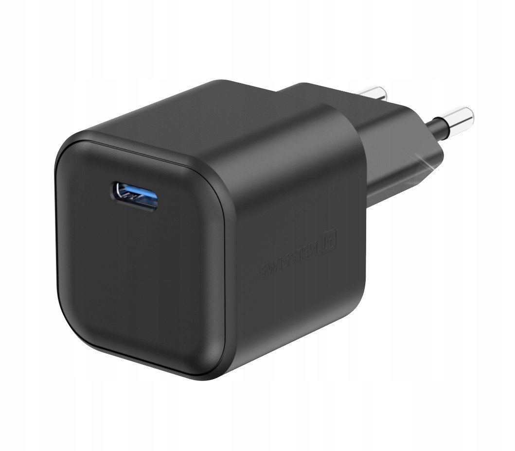 SZYBKA ŁADOWARKA SIECIOWA GaN USB-C 35W PD podróżna adapter SWISSTEN