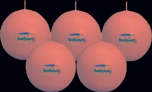 Bolsius Świeca kula 16H 7CM 5szt KREMOWA BOLSIUS4738 - Świece - miniaturka - grafika 1