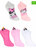 Skarpetki damskie - Disney Minnie Mouse Skarpety (5 par) "Minnie" w kolorze jasnoróżowo-różowo-białym - miniaturka - grafika 1