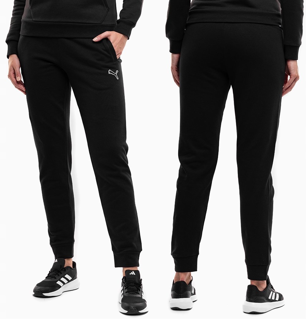 PUMA spodnie dresowe damskie sportowe treningowe bawełniane dresy r. L