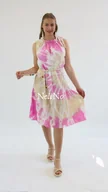 Sukienki - Sukienka Tie-Dye Kinga Beżowo-różowa UNI - miniaturka - grafika 1