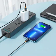 Kable USB - Kabel VIDVIE CB4018 Type C/iPhone 3A, 1m czarny - miniaturka - grafika 1