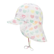 Czapki damskie - Czapka sznurowana z daszkiem i ochroną na kark biała Döll r.47 - miniaturka - grafika 1