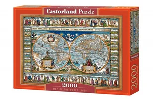 Castorland Puzzle 2000 elementów. Map of the World, 1639 - Puzzle - miniaturka - grafika 1
