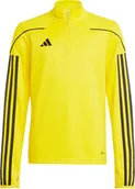 Bluzy damskie - Bluza dla dzieci adidas Tiro 23 League Training Top żółto-czarna IC7880-140cm - miniaturka - grafika 1
