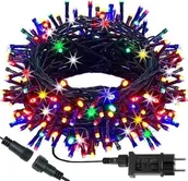 Dekoracje sali - Springos Lampki choinkowe 300 led multikolor + flash 15m oświetlenie świąteczne IP44 UNIWERSALNY - miniaturka - grafika 1