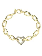 Bransoletki - Guess Bransoletka JUBB05 016JW Złoty - miniaturka - grafika 1