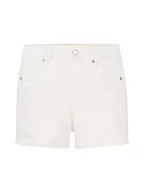 Spodenki damskie - TOM TAILOR Szorty jeansowe dla dziewczynek i dzieci, Straight Fit, 10315 - Whisper White, 110 cm - miniaturka - grafika 1