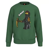 Bluzy dla chłopców - LEGO Chłopięca bluza Ninjago Jungen LWStorm 102, 884 ciemnozielony, 98 - miniaturka - grafika 1