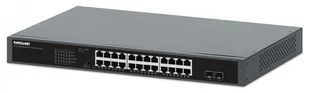 Intellinet 561907 Switch Gigabit 24x RJ45 PoE+ 370W, 2x SFP 1GbE 561907 - Switche - miniaturka - grafika 1
