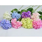 Sztuczne kwiaty - Hortensja sztuczna gałązka 76 cm - miniaturka - grafika 1