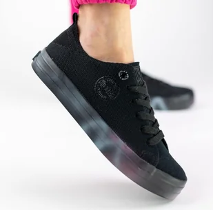 Trampki damskie BIG STAR SHOES LL274239 czarny - Trampki damskie - miniaturka - grafika 4