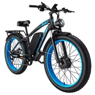 Rowery elektryczne - Vitilan H5 Electric Bike 1000W*2 Motor 52V 25Ah Battery 24*4 0 inch Fat Tires 64km/h Max Speed 105km Range Front - miniaturka - grafika 1