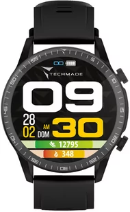 Techmade Rocks Czarny - Smartwatch - miniaturka - grafika 1