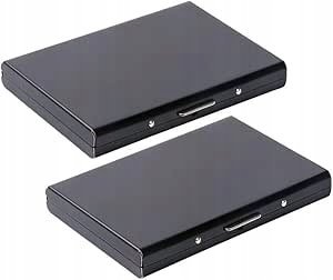 ETUI NA KARTY KREDYTOWE DOKUMENTY PORTFEL etui na karty czarny - mężczyzna