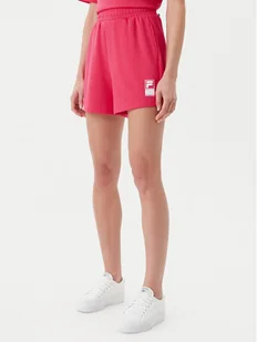 Fila Szorty sportowe Lisakovsk FAW1047 Różowy Loose Fit - Spodenki damskie - miniaturka - grafika 1