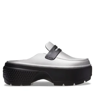 Klapki Crocs Stomp Metallic Loafer Clog 210363 Srebrny - Klapki i japonki damskie - miniaturka - grafika 1