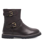 Buty dla dziewczynek - Botki Badura 9K7518 Brązowy - miniaturka - grafika 1
