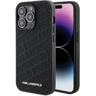 Etui i futerały do telefonów - Etui Karl Lagerfeld Quilted K Pattern na iPhone 15 Pro - czarne - miniaturka - grafika 1
