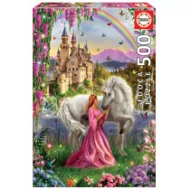 Educa Puzzle 500 elementów Wróżka i jednorożec - Puzzle - miniaturka - grafika 1