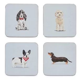 Zestaw 4 podkładek Cooksmart ® Curious Dogs - Pozostałe akcesoria kuchenne - miniaturka - grafika 1