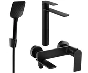 Zestawy baterii łazienkowych - Mexen Zero R62 zestaw wannowy, czarny - 71113R62-70 - miniaturka - grafika 1