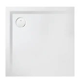 Brodziki prysznicowe - Sanplast MINERAL 90x90 cm biały 645-290-0031-01-000 - miniaturka - grafika 1