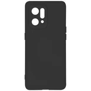 Etui do Oppo Find X5 Silikonowe półsztywne, miękkie w dotyku wykończenie czarne - Etui i futerały do telefonów - miniaturka - grafika 1