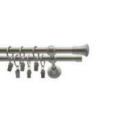 Karnisze - Karnisz kuty 16 mm satyna nikiel 2 mix 260 cm - miniaturka - grafika 1