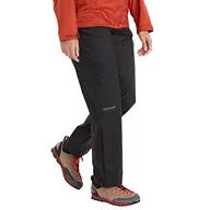 Spodnie damskie - Marmot Damskie spodnie Wm's PreCip Eco Full Zip Pant Long, wodoszczelne spodnie przeciwdeszczowe, wiatroszczelne, oddychające spodnie przeciwdeszczowe do wędrówek i trekkingu, czarne, M 46720L - miniaturka - grafika 1