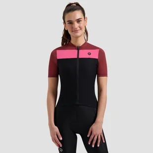 Koszulka rowerowa damska Rogelli Core Block - Koszulki rowerowe - miniaturka - grafika 1