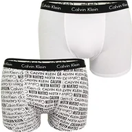 Spodenki damskie - Calvin Klein 2 szt. bagażnik Bokserki (szorty) Chłopcy, White Pr/White, 12-14 lat - miniaturka - grafika 1