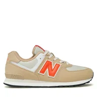 Buty dla chłopców - Sneakersy New Balance GC574HBO Beżowy - miniaturka - grafika 1