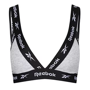 Reebok Damski biustonosz Dotty Grey Marl Base Layer Bottom, Szary melanżowy, XS - Biustonosze - miniaturka - grafika 1
