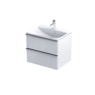Szafki łazienkowe - Szafka łazienkowa pod umywalkę Oristo Etna 60 cm biały mat OR52-SD2S-60-2R - miniaturka - grafika 1