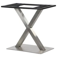 Meble modułowe i akcesoria - Podwójna podstawa stołu/stolika SH-3007-1/S, stal nierdzewna szczotkowana, wymiary 70x40x72,5 cm - do hotelu, restauracji ,baru, biura - miniaturka - grafika 1