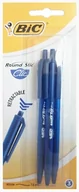 Przybory szkolne - BIC Długopis BIC Round Stic Clic niebieski blister 3szt - miniaturka - grafika 1
