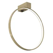 Lampy ścienne - Kinkiet metalowy pierścień Agaro 4317 Shilo LED 9W 4000K metal na przedpokój złoty - miniaturka - grafika 1